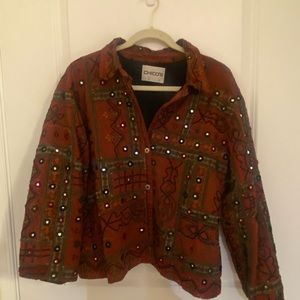 Carpet print unique light jacket